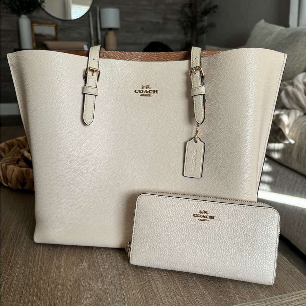 Coach Mollie Tote and Large Wallet